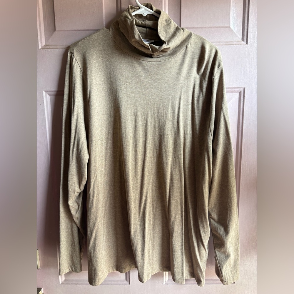 J. Crew women’s Light Brown Turtleneck Shirt